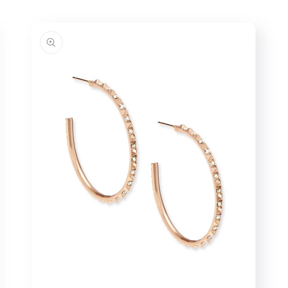 Kendra Scott Rose Gold Hoop Earrings